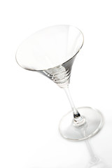 Empty martini glass