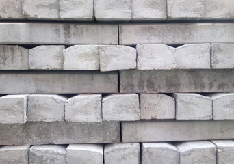 Stacks of concrete tiles