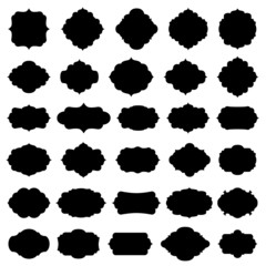 Blank frame and label set