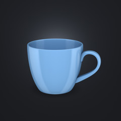 3d rendered cup.