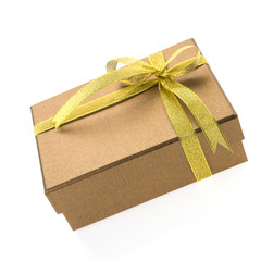 Christmas gold gift box