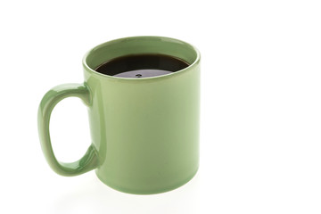 Green coffee cup