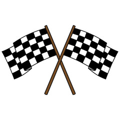 Fototapeta premium Checkered Flags