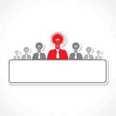 Idea concept with bulb stock vector