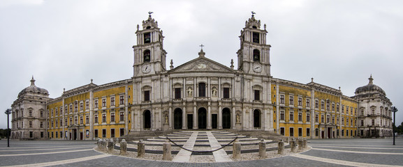 Fototapeta na wymiar National Palace of Mafra landmark, Portugal.