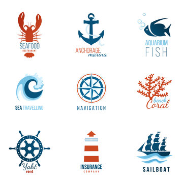 sea theme logo templates