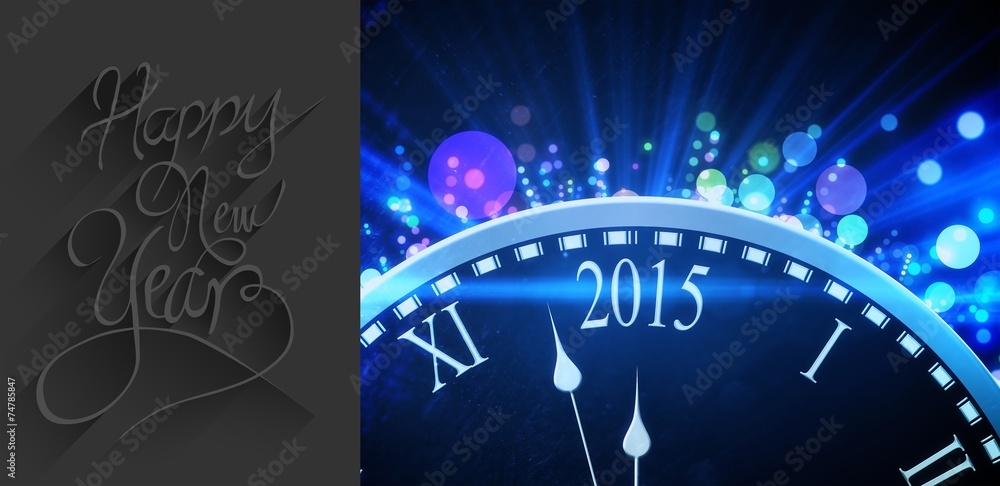 Poster composite image of classy new year greeting