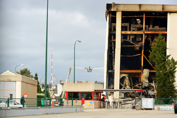 incendio de una fabrica en burgos