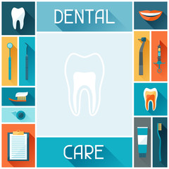 Medical background design with dental icons.