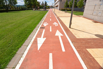 carril bici en logroño