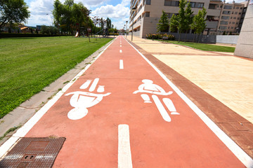 carril bici en logroño