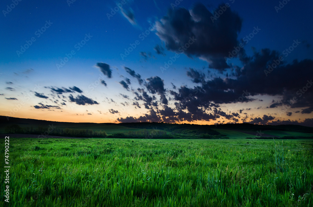 Canvas Prints night background