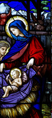 Fototapeta na wymiar Mary and the child Jesus