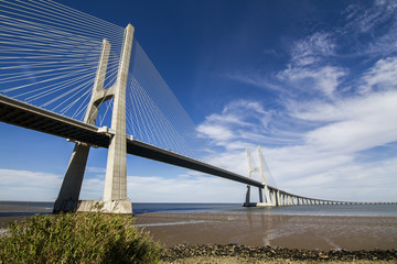 View of the amazing bridge, Vasco da Gama