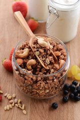 Granola on table