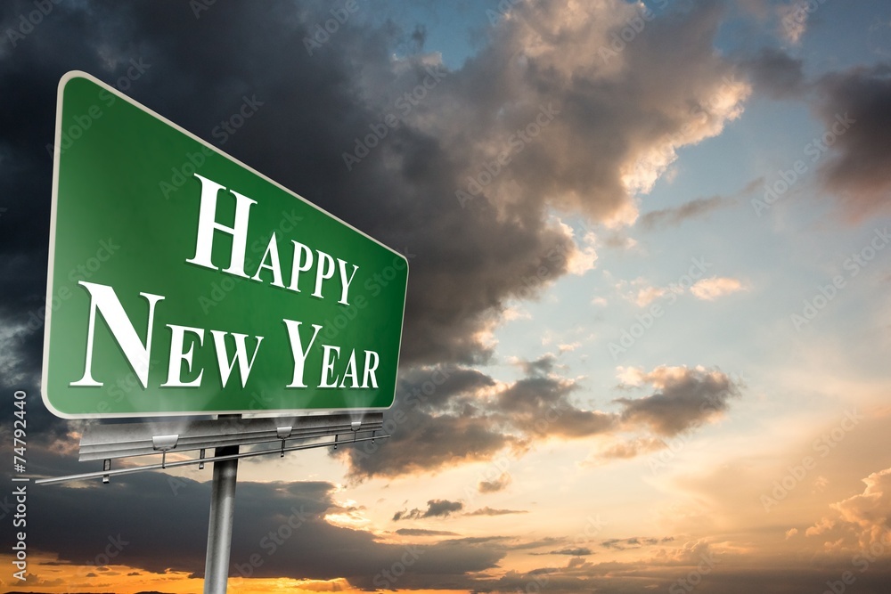 Poster composite image of happy new year
