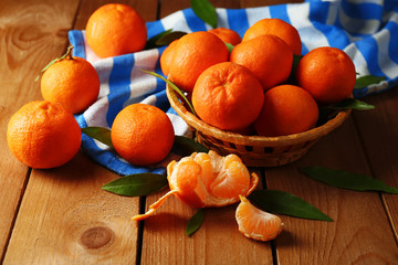 Fresh ripe mandarins