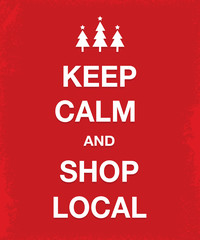 keep calm and shop local poster