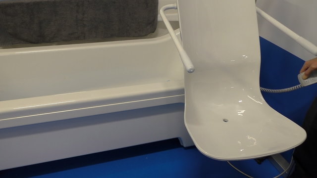 Modern bath for disabled people
