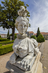 Obraz premium statues in the garden of Queluz Palace, Sintra