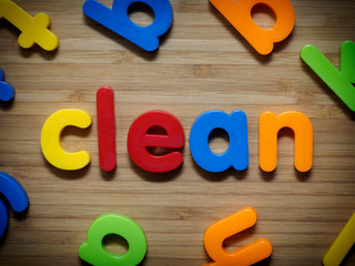 Naklejka premium Clean concept