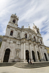 Fototapeta na wymiar View of the Church of Estrela, located in Lisbon, Portugal.