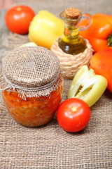 Canning vegetables in the banks