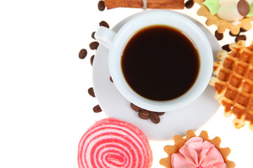Coffee and waffles