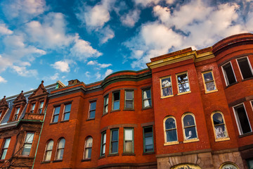 Abandoned rowhouses in Baltimore, Maryland.
