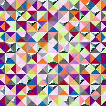 seamless background of color triangles