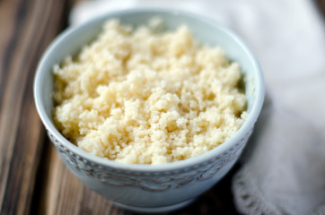 Cous - cous in a bowl