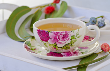 Eucalyptus herbal tea.