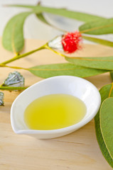 Eucalyptus essential oil.