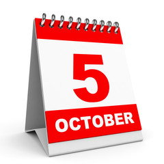 Calendar. 5 October.
