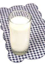 glass with fresh milk