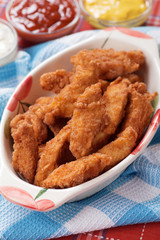 Southern fried chicken nuggets