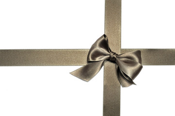 bronze ribbon bow