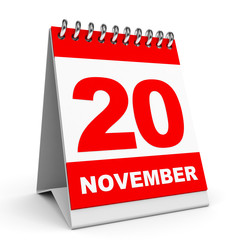 Calendar. 20 November.