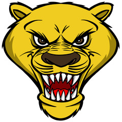 Cougar Mascot Head