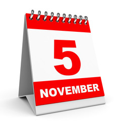 Calendar. 5 November.