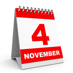 Calendar. 4 November.