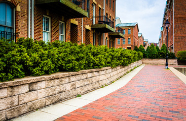 Condominiums along the Waterfront Promenade in Fells Point, Balt