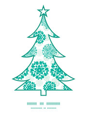 Obraz premium Vector abstract green decorative circles stars striped Christmas