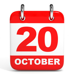 Calendar. 20 October.