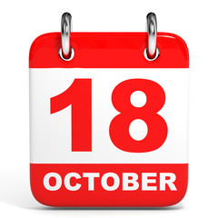 Calendar. 18 October.