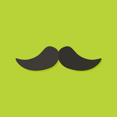 Mustache Christmas Flat Icon