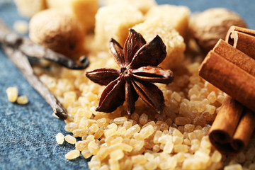 Christmas spices and baking ingredients