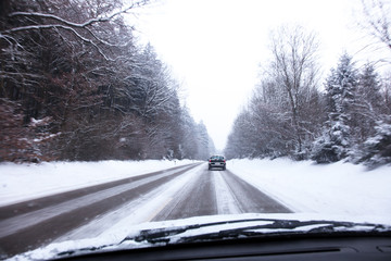 Autos im Winter