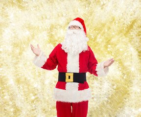 man in costume of santa claus