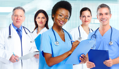 Fototapeta premium African-American black doctor woman.